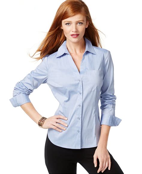 Do you need a special size We carry juniors, plus size, petite and maternity styles. . Womens shirts at macys